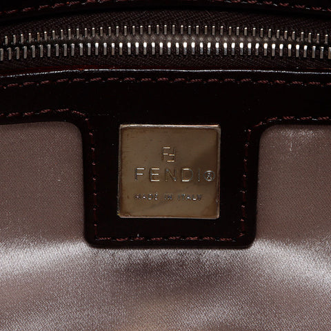 フェンディ FENDI マンマバケット ファー ショルダーバッグ ブラウン WS14141