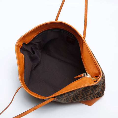 フェンディ FENDI ズッカ トートバッグ ブラウン WS14143