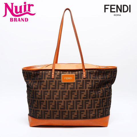フェンディ FENDI ズッカ トートバッグ ブラウン WS14143