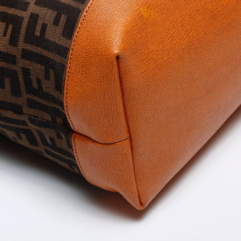 フェンディ FENDI ズッカ トートバッグ ブラウン WS14143