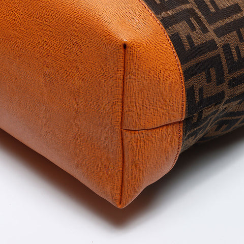 フェンディ FENDI ズッカ トートバッグ ブラウン WS14143