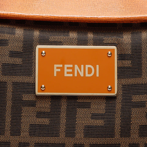 フェンディ FENDI ズッカ トートバッグ ブラウン WS14143