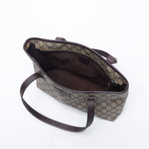 グッチ GUCCI GG スプリーム トートバッグ ブラウン WS14145