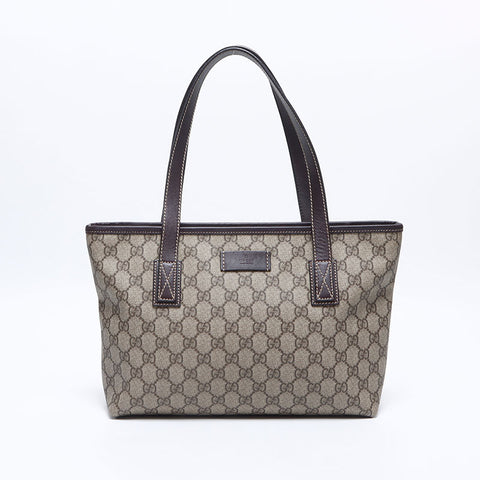 グッチ GUCCI GG スプリーム トートバッグ ブラウン WS14145