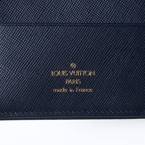 LOUIS VUITTON Porte Billets Cartes Crdit Monet Dreifach-Geldbörse Navy WS14147