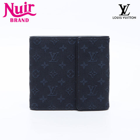 LOUIS VUITTON Porte Billets Cartes Crdit Monet Tri-fold wallet Navy WS14147