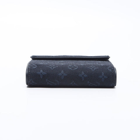 LOUIS VUITTON Porte Billets Cartes Crdit Monet Dreifach-Geldbörse Navy WS14147