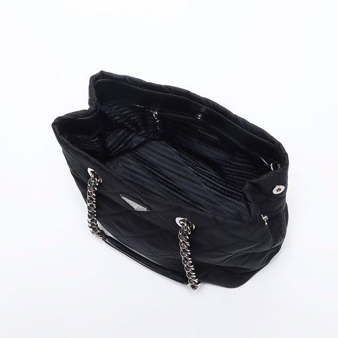 プラダ PRADA ナイロン キルティング トートバッグ ブラック WS14148