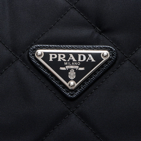 プラダ PRADA ナイロン キルティング トートバッグ ブラック WS14148