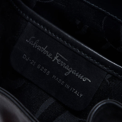 サルヴァトーレフェラガモ Salvatore Ferragamo ロゴ レザー リュック・デイパック ブラック WS14149