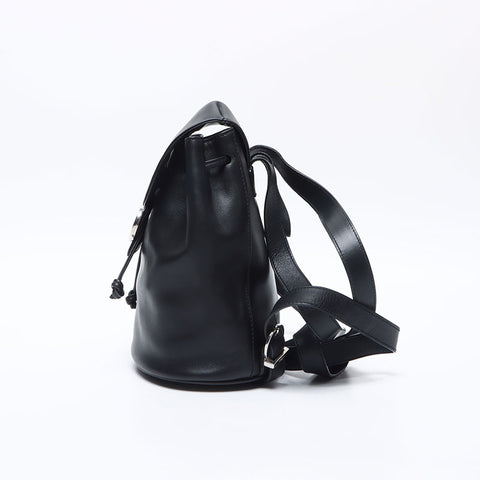 Salvatore Ferragamo logo leather Backpack Daypack black WS14149