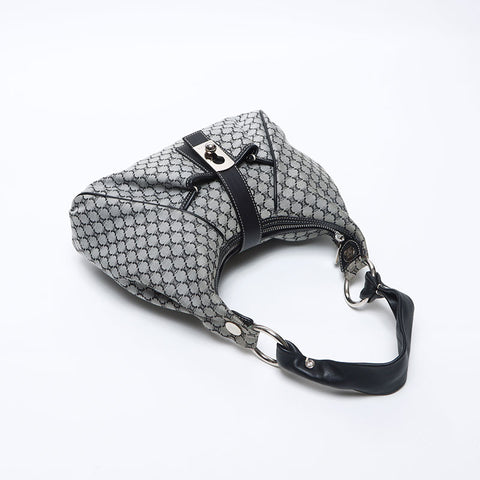 セリーヌ CELINE マカダム キャンバス ショルダーバッグ グレー WS14151