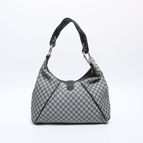 セリーヌ CELINE マカダム キャンバス ショルダーバッグ グレー WS14151