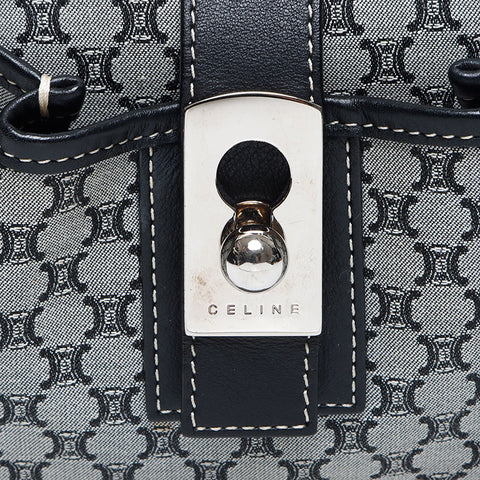 セリーヌ CELINE マカダム キャンバス ショルダーバッグ グレー WS14151