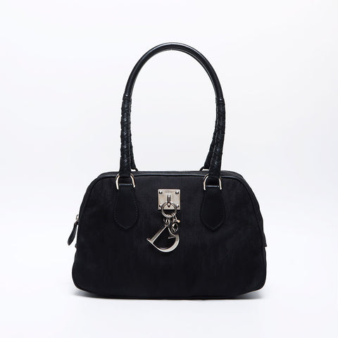 クリスチャンディオール Christian Dior ラブリー トロッター ハンドバッグ ブラック WS14152
