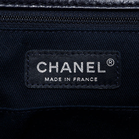 CHANEL No. 24 Matelasse 2017-2018 Shoulder Bag Navy WS14154