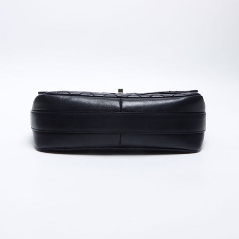 CHANEL No. 24 Matelasse 2017-2018 Shoulder Bag Navy WS14154