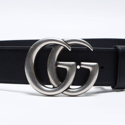 Gucci GG Marmont GG Schnalle Größe: 95/38 Gürtel Schwarz WS14159