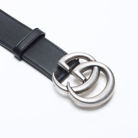 Gucci GG Marmont GG Schnalle Größe: 95/38 Gürtel Schwarz WS14159