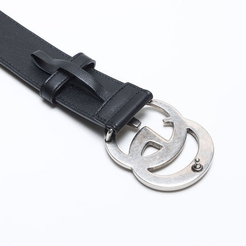 Gucci GG Marmont GG Schnalle Größe: 95/38 Gürtel Schwarz WS14159