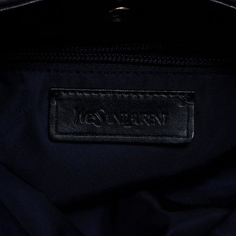 YVES SAINT LAURENT YSL nylon Y logo Shoulder Bag black WS14161