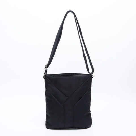 YVES SAINT LAURENT YSL nylon Y logo Shoulder Bag black WS14161