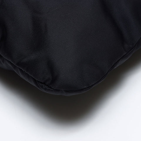 YVES SAINT LAURENT YSL nylon Y logo Shoulder Bag black WS14161