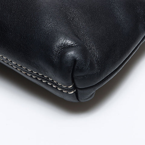 CHANEL No.8 Logo Lambskin Chain 2003-2004 Shoulder Bag black WS14171