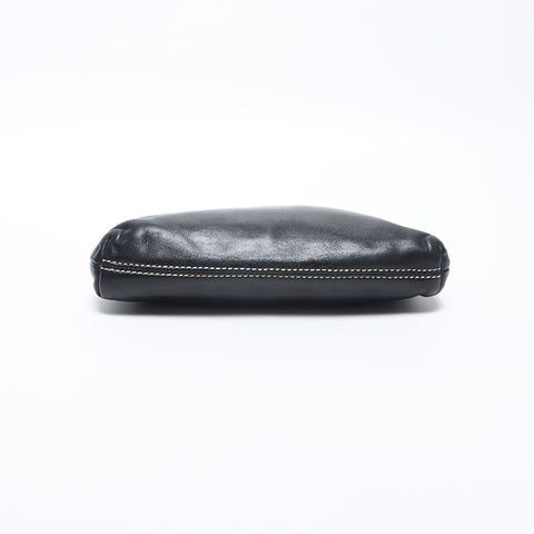 CHANEL No.8 Logo Lambskin Chain 2003-2004 Shoulder Bag black WS14171