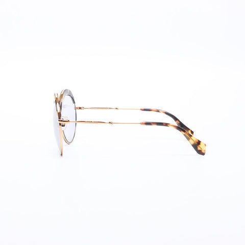 Miu Miu Round oval frame sunglasses Brown WS14186