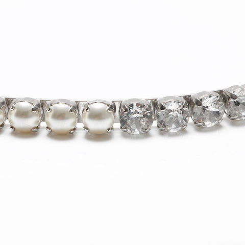 Miu Miu Rhinestone Headband hair accessory Silver WS14191