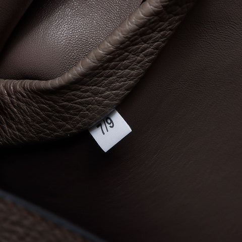 PRADA Vitello Dino Triangle Logo Handbag gray WS14201