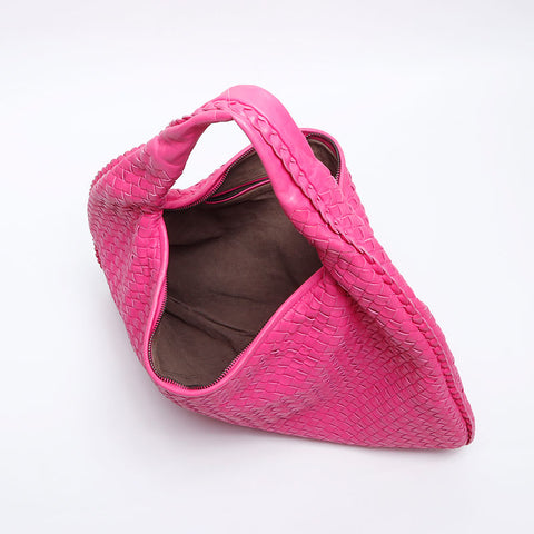 BOTTEGAVENETA INTRECCIATO Hobo Shoulder Bag pink WS14202