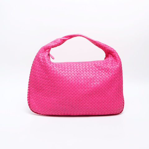 BOTTEGAVENETA INTRECCIATO Hobo Shoulder Bag pink WS14202