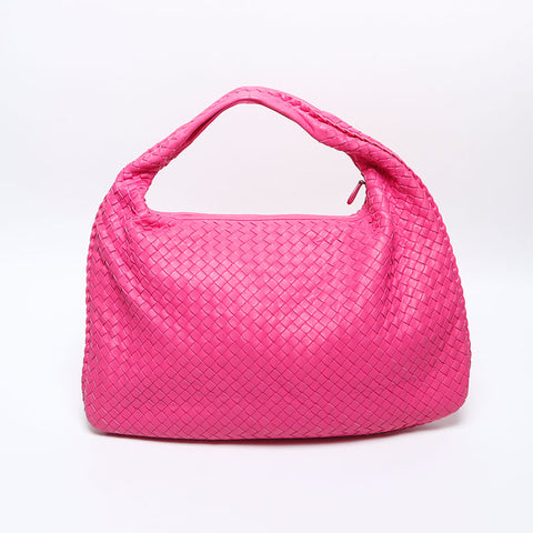 BOTTEGAVENETA INTRECCIATO Hobo Shoulder Bag pink WS14202
