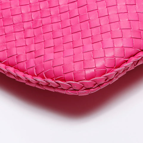 BOTTEGAVENETA INTRECCIATO Hobo Shoulder Bag pink WS14202