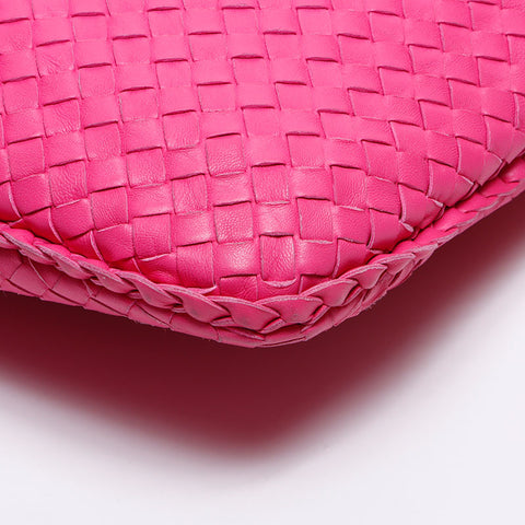 BOTTEGAVENETA INTRECCIATO Hobo Shoulder Bag pink WS14202