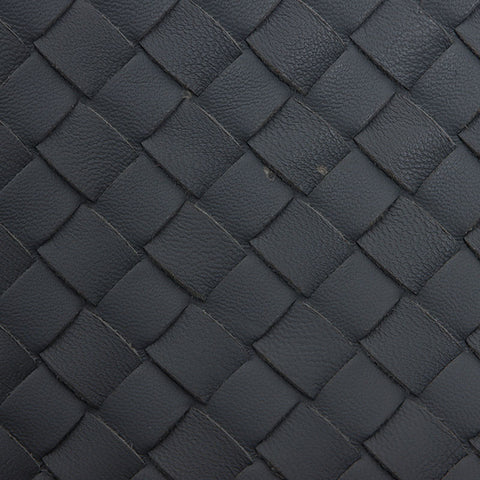 BOTTEGAVENETA Nappa INTRECCIATO Nodini Shoulder Bag gray WS14205