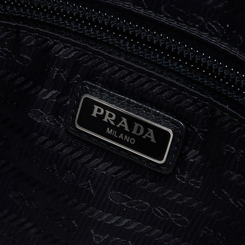 PRADA Robot Patch Nylon Clutch bag black WS14207