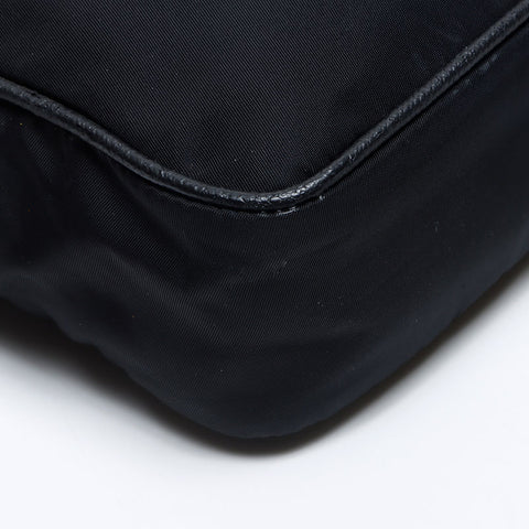 PRADA Robot Patch Nylon Clutch bag black WS14207