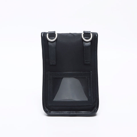 プラダ PRADA ナイロン カードケース ポーチ ショルダーバッグ ブラック WS14208