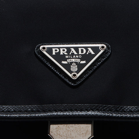 プラダ PRADA ナイロン カードケース ポーチ ショルダーバッグ ブラック WS14208