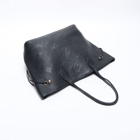 LOUIS VUITTON 2020 Monogram Empreinte Giant Leather Tote Bag black WS14214