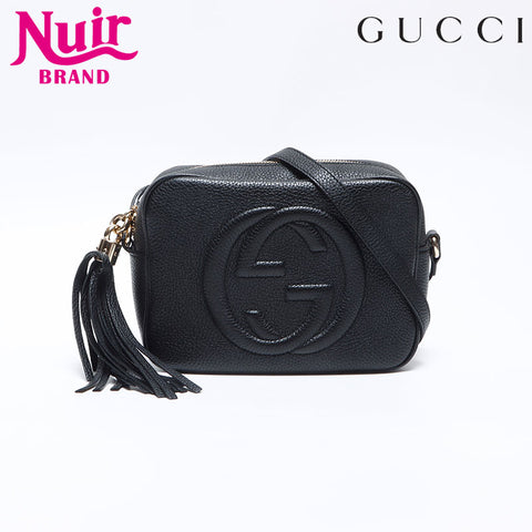 グッチ GUCCI ソーホー フリンジ カメラバッグ ショルダーバッグ ブラック WS14218