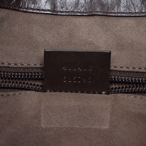 GUCCI GG Supreme PVC Shoulder Bag Brown WS14221