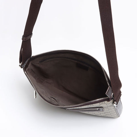 GUCCI GG Supreme PVC Shoulder Bag Brown WS14221