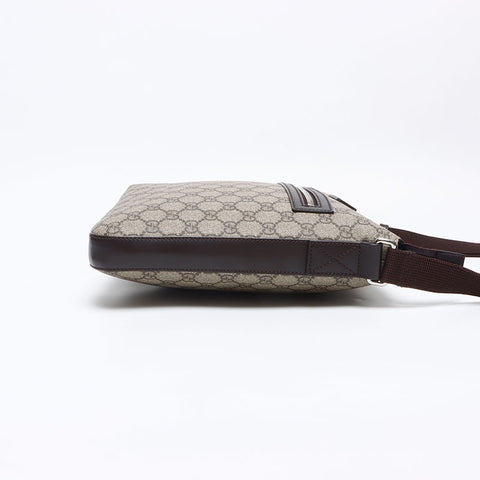 GUCCI GG Supreme PVC Shoulder Bag Brown WS14221