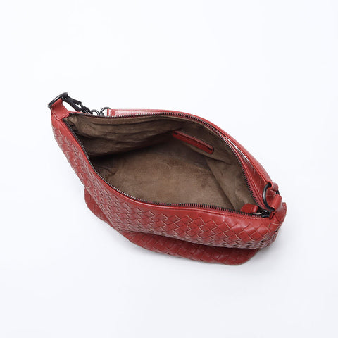 ボッテガヴェネタ BOTTEGAVENETA イントレチャート ショルダーバッグ ブラウン WS14232