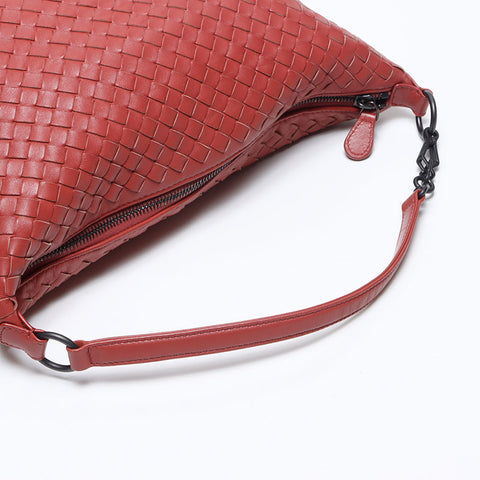 ボッテガヴェネタ BOTTEGAVENETA イントレチャート ショルダーバッグ ブラウン WS14232