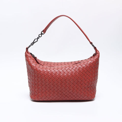 ボッテガヴェネタ BOTTEGAVENETA イントレチャート ショルダーバッグ ブラウン WS14232